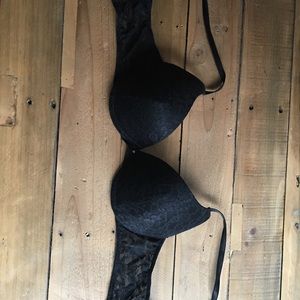 Victoria secret black lace bra